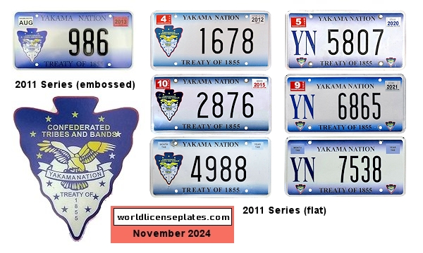 Yakama Nation license plates