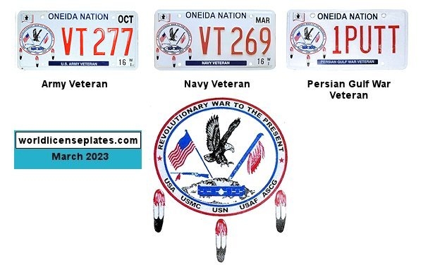 Veteran license plates