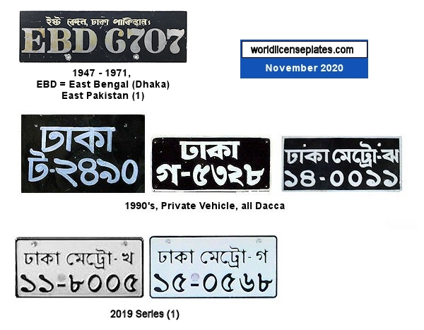 Private/Passenger license plates