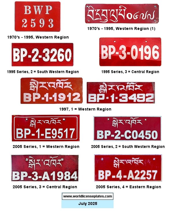 Private/Passenger and Commercial license plates
