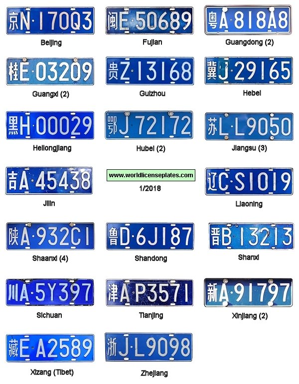Private/Passenger * license plates