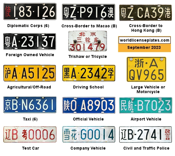 Non-Passenger/Other license plates