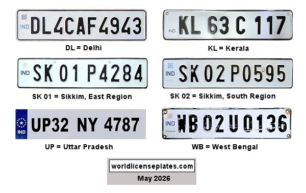 Private/Passenger license plates