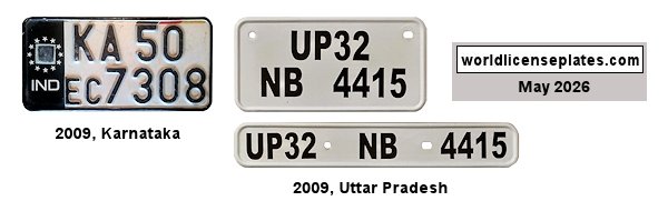 Motorcycle license plates