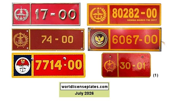 Military license plates