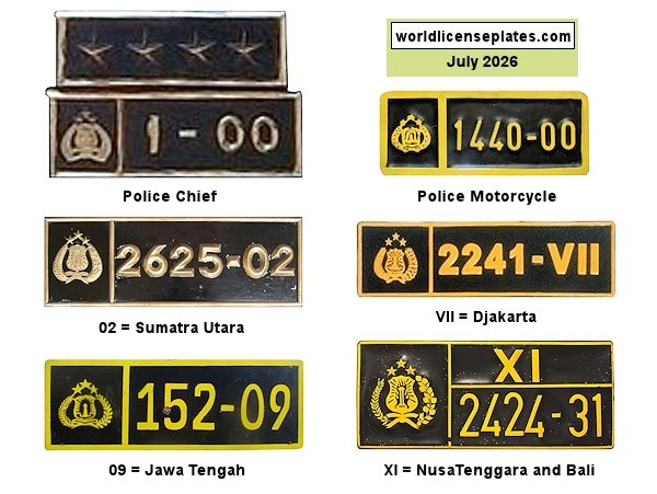 Police license plates