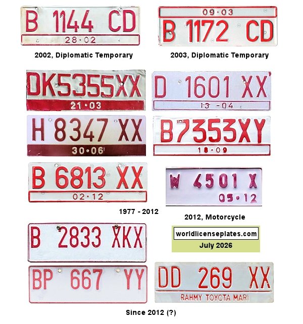 Temporary license plates