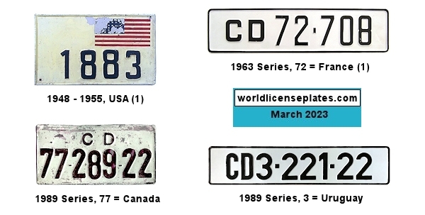 Diplomatic Corps license plates
