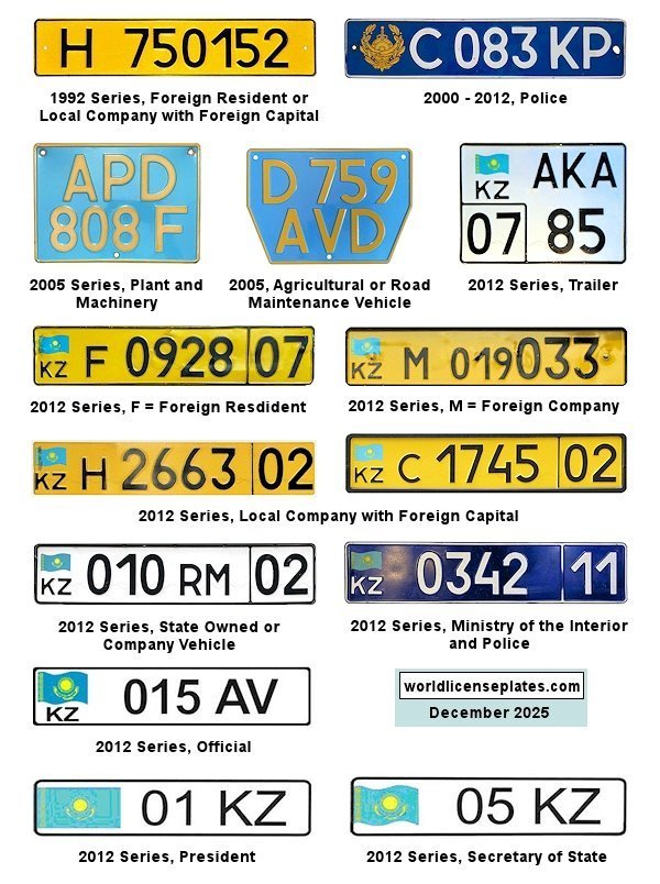 Non-Passenger/Other license plates