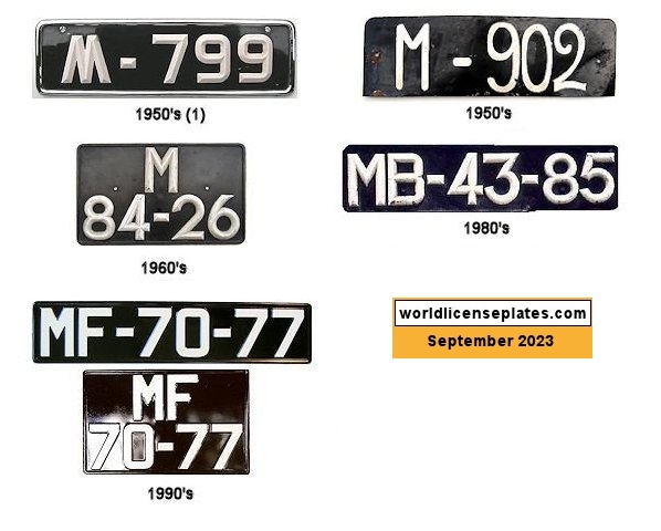 Private/Passenger license plates