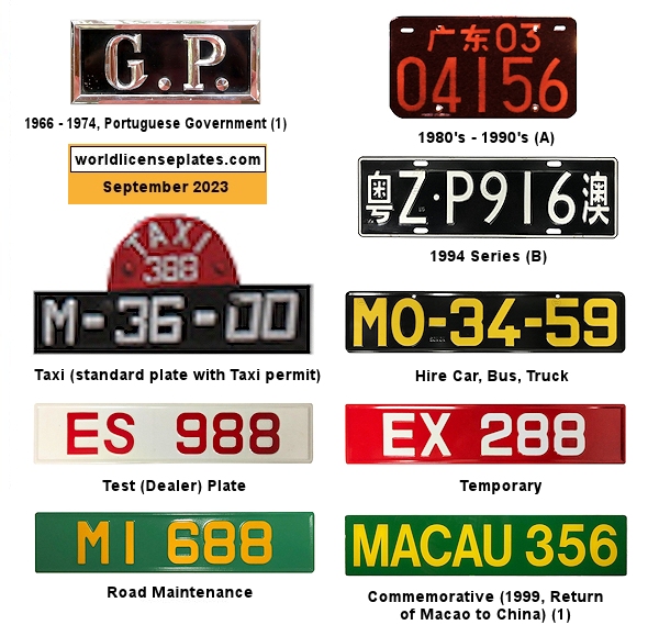 Non-Passenger/Other license plates