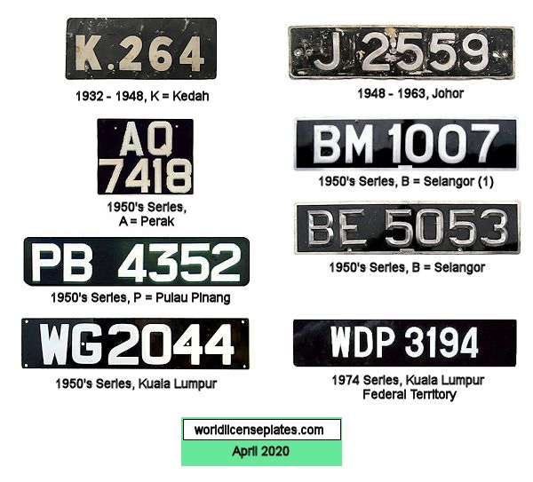 Private/Passenger license plates