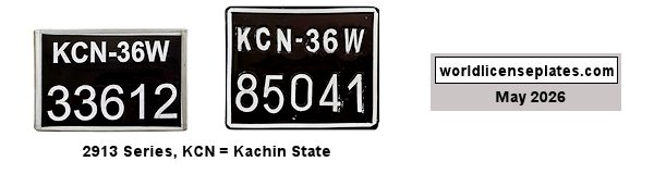 Motorcycle license plates