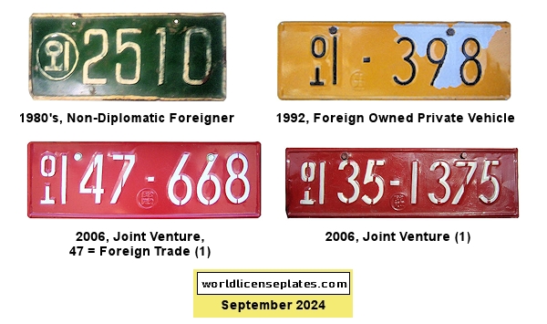 Foreign Owned license plates