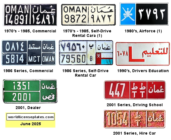 Non-Passenger/Other license plates