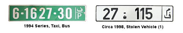 Non-Passenger/Other license plates