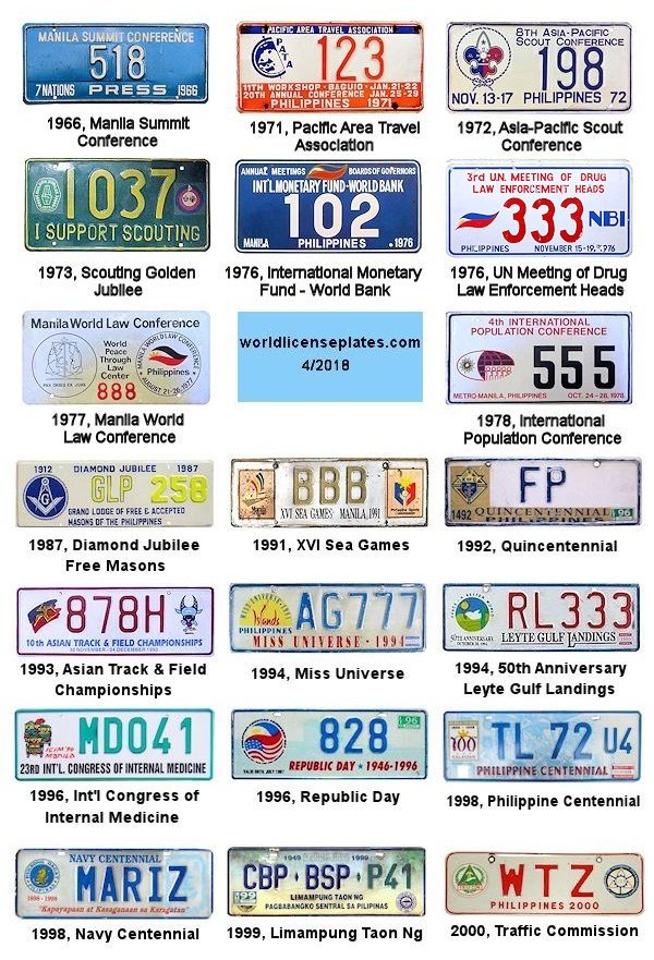 Philippines license plates