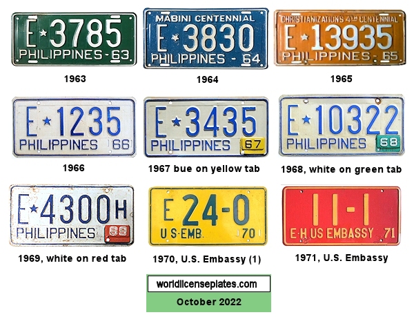 Tax Exempt Vehicle (E) license plates