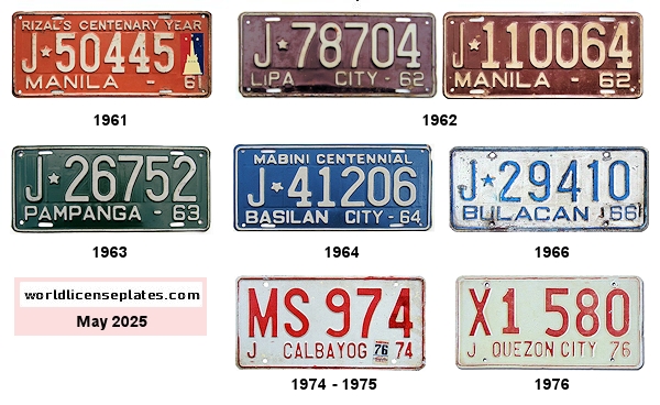 Jeep (J) license plates