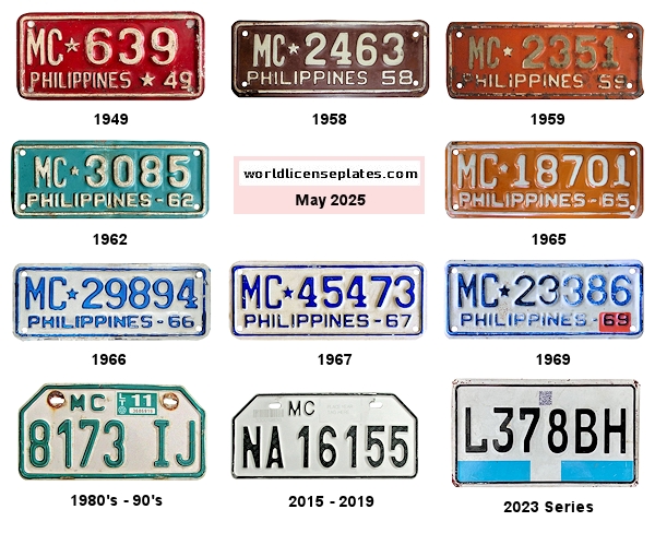 Motorcycle (MC) license plates