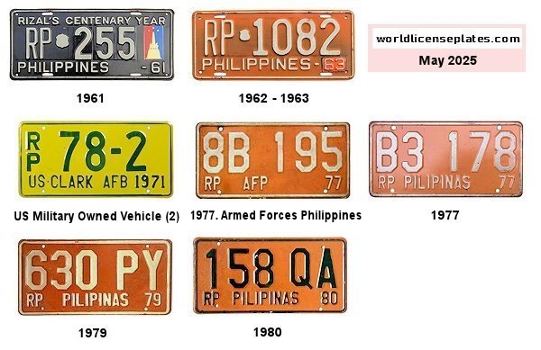 Government Vehicle (RP) license plates
