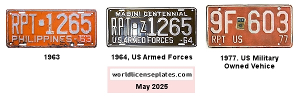 Government Truck (RPT) license plates