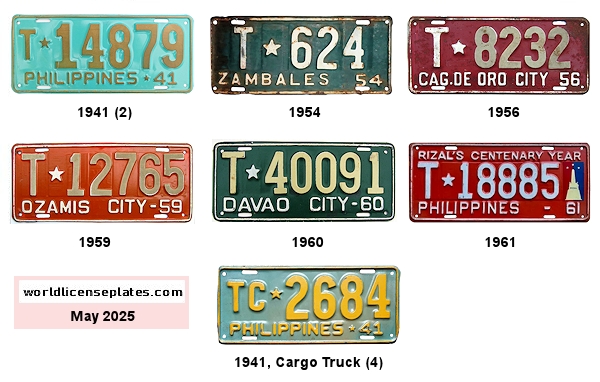 Truck (T), Cargo Truck (TC) license plates