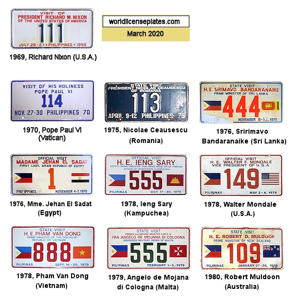 Philippines license plates