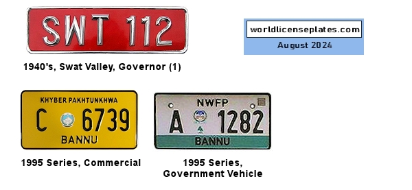 PAKISTAN license plates