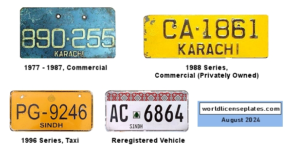 PAKISTAN license plates