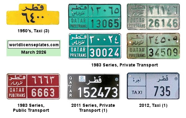 Public and Private Transportation, Taxi license plates