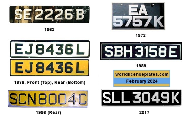 Private/Passenger license plates