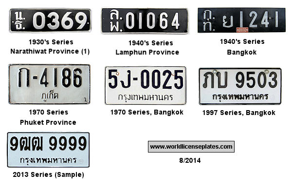 Private/Passenger license plates