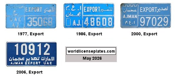 Export license plates