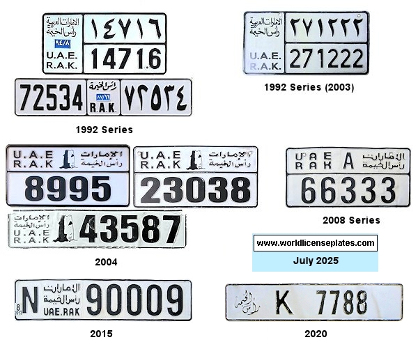 Private/Passenger license plates