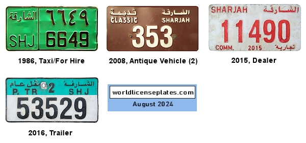 Non-Passenger/Other license plates
