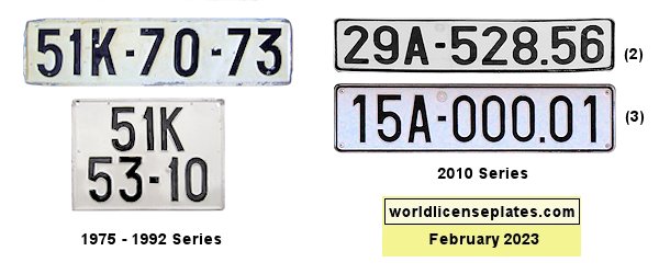 Private/Passenger license plates