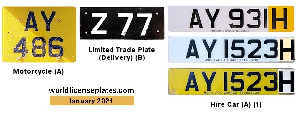 Non-Passenger/Other license plates