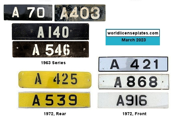Ascension Island license plates