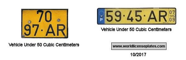 Non-Passenger/Other license plates