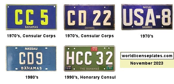 Consular and Diplomatic Corps license plates