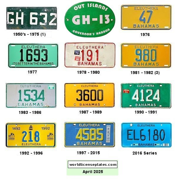 Eleuthera license plates