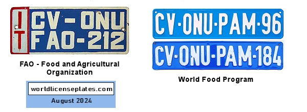 United Nations license plates