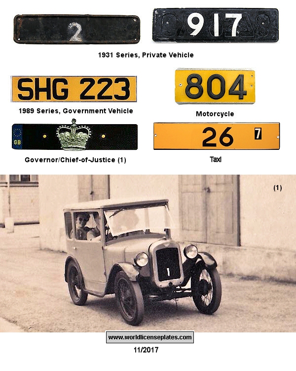 Saint Helena license plates