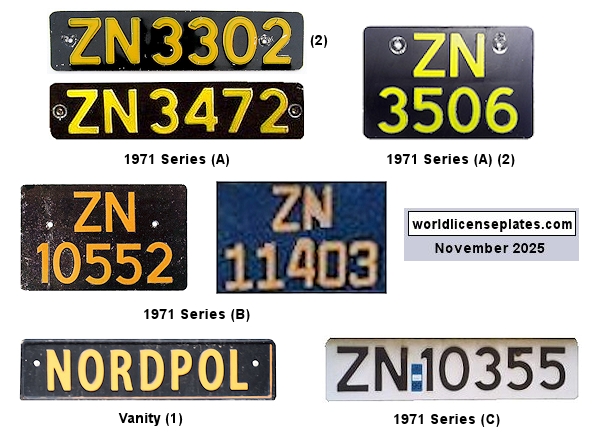 Norwegian Svalbard license plates