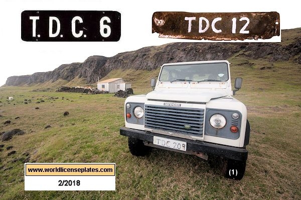Tristan da Cunha license plates