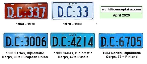 Diplomatic Corps license plates