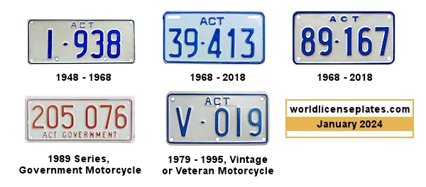 Motorcycle license plates