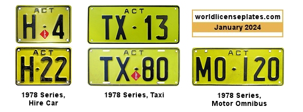 Transportation (Taxi, Bus, Hire) license plates