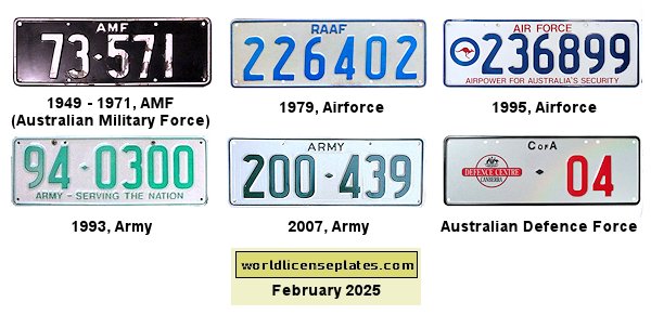 Military license plates